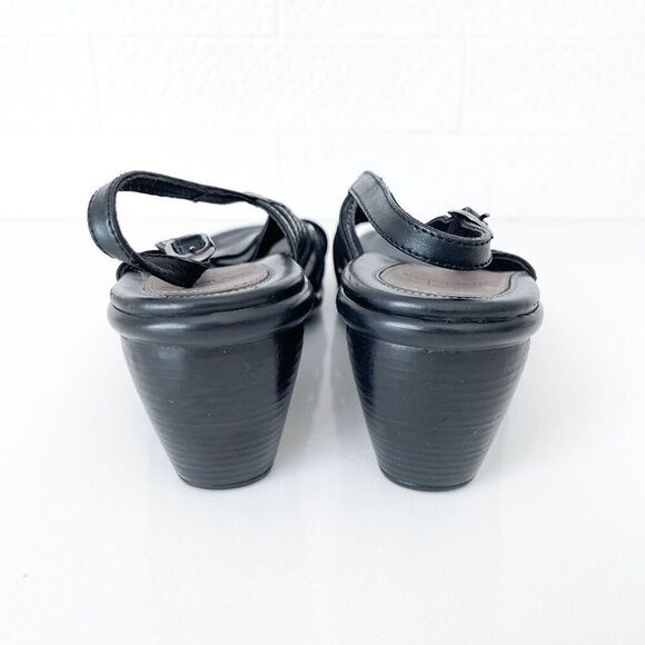 Dansko Womens Raven Leather Slingback Heeled Sandals Black Size EU 39 - Picture 3 of 7